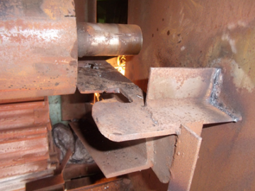 シャッターの部分修理前①