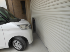 シャッター凹み