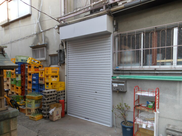 株式会社エイワシャッター　西成区　軽量シャッター取替え工事の画像