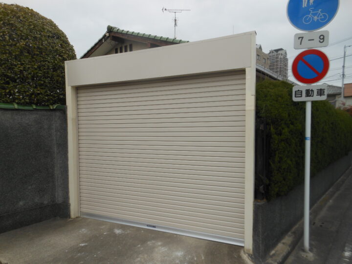 株式会社エイワシャッター　堺市北区　電動シャッター取替え工事の画像