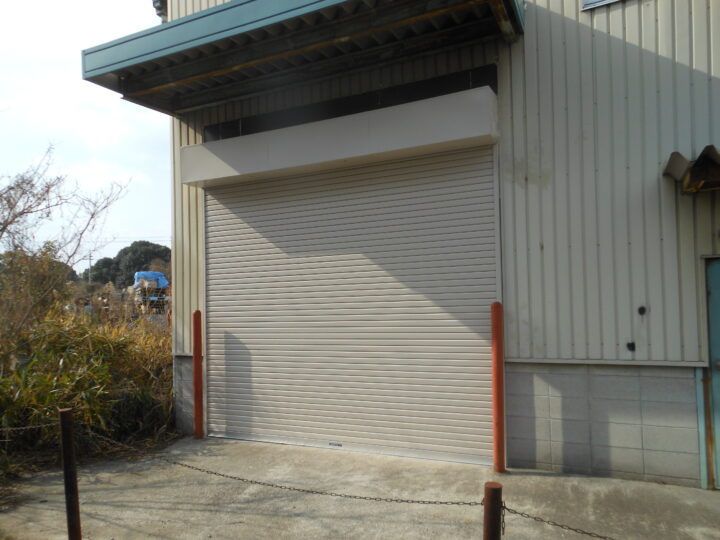 堺市美原区　株式会社エイワシャッター　倉庫シャッター取替工事の画像