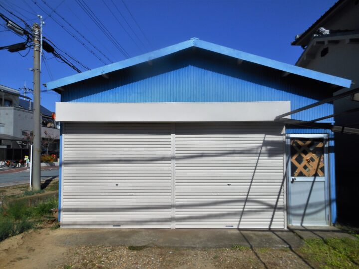 河内長野市　株式会社エイワシャッター　軽量シャッター交換工事の画像