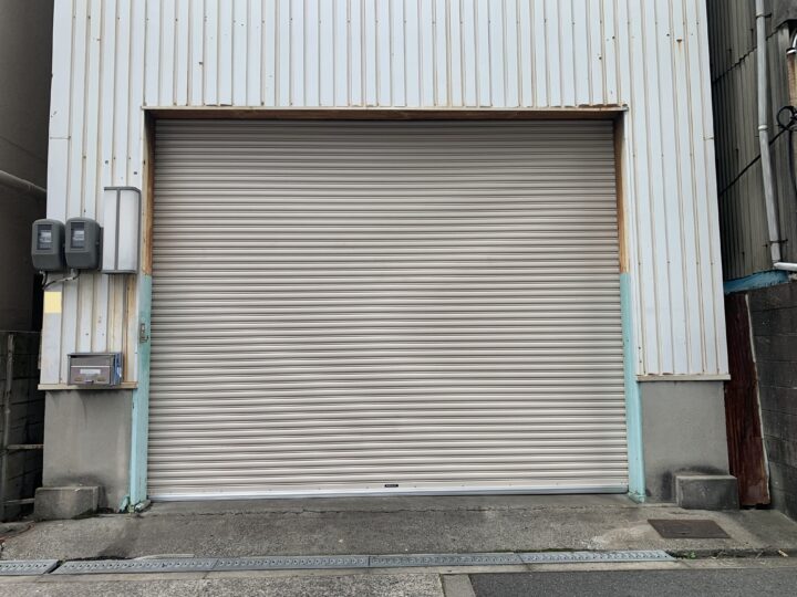 東淀川区　株式会社エイワシャッター　電動シャッター交換工事の画像