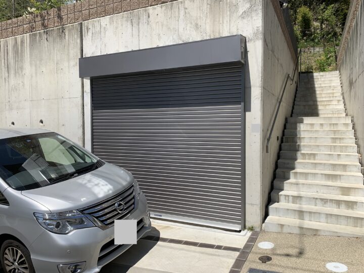 広陵町　株式会社エイワシャッター　電動シャッター取付け工事の画像